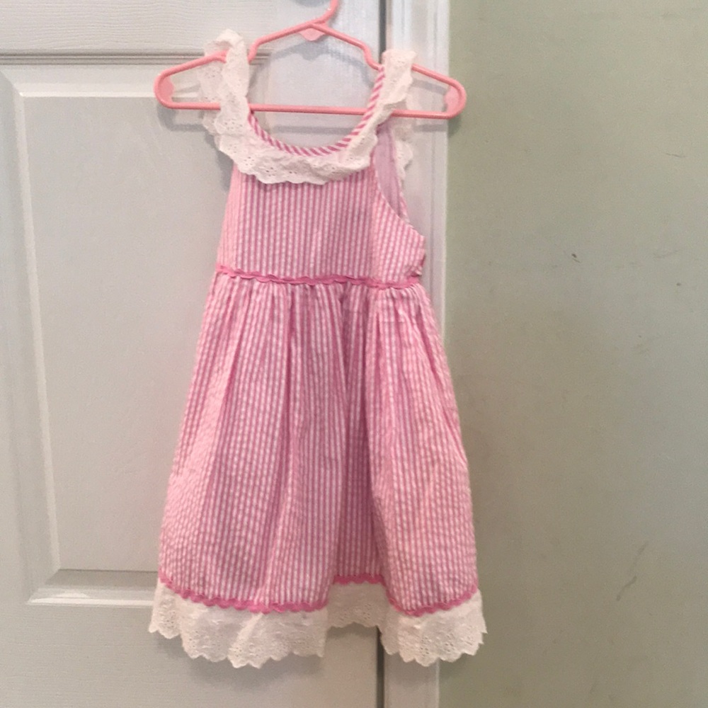 Rare Editions Pink/White Dress 4T